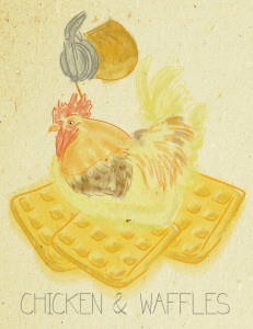chicken and waffles